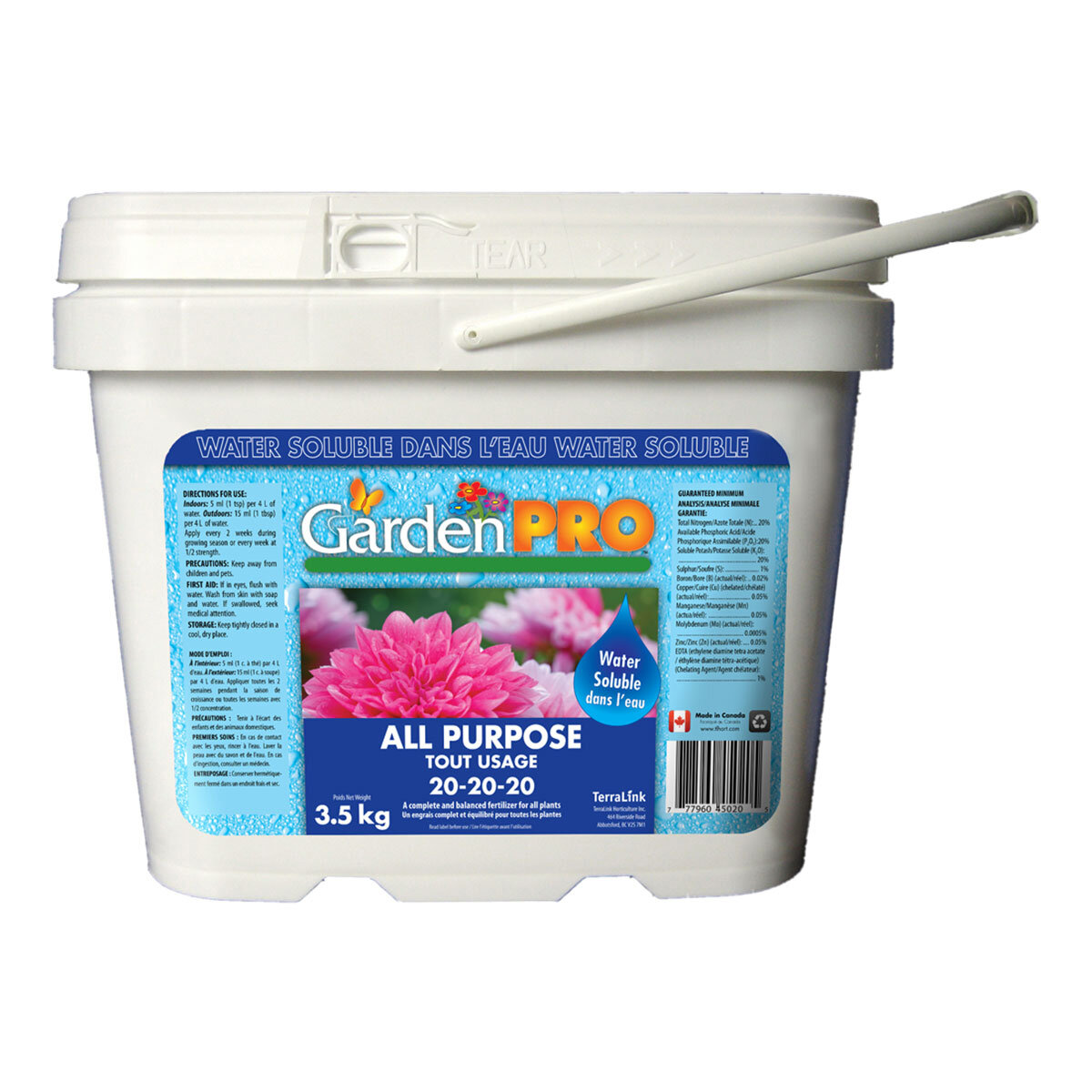 GardenPro All Purpose Water Soluble 20-20-20 3.5Kg