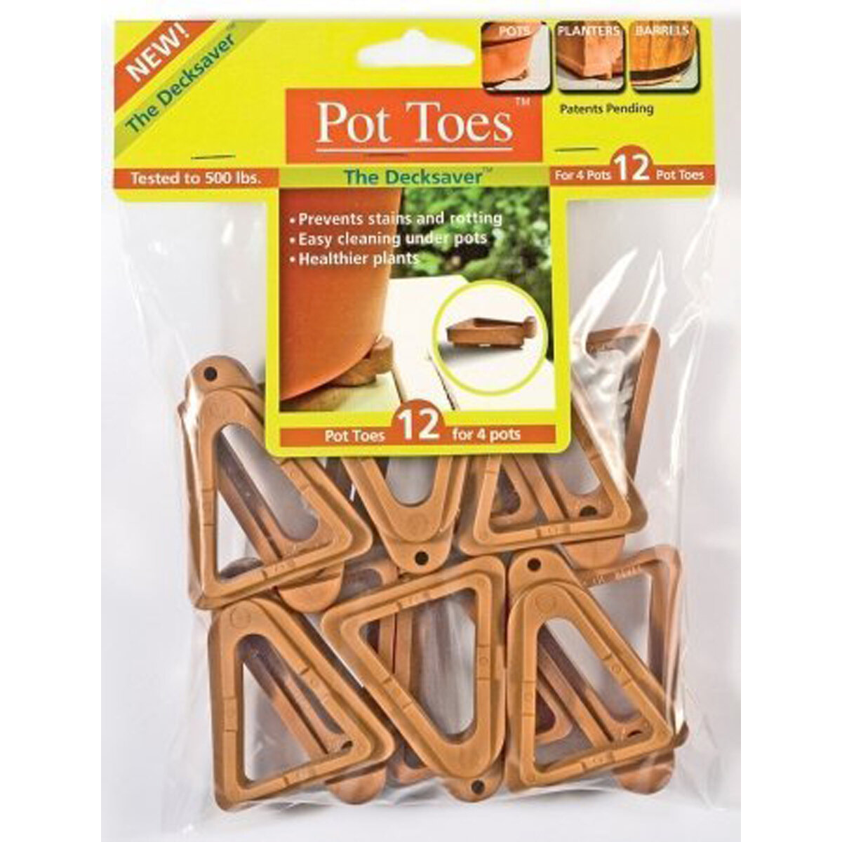 Pot Toes 12Pk Bagged - Terracotta