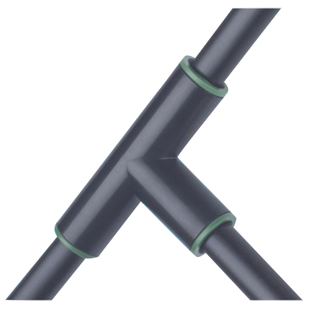 1/2" Compression Tee Colour Code Green 2 Per Card