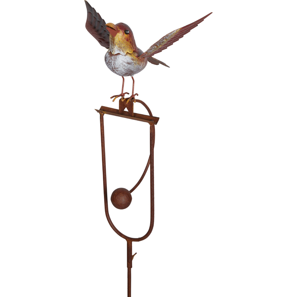 Stake Rocking Bird Landing