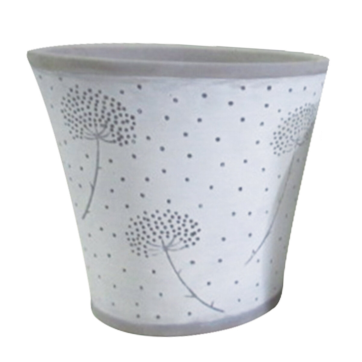 Dandelion Cement Pot 15.5x14cm