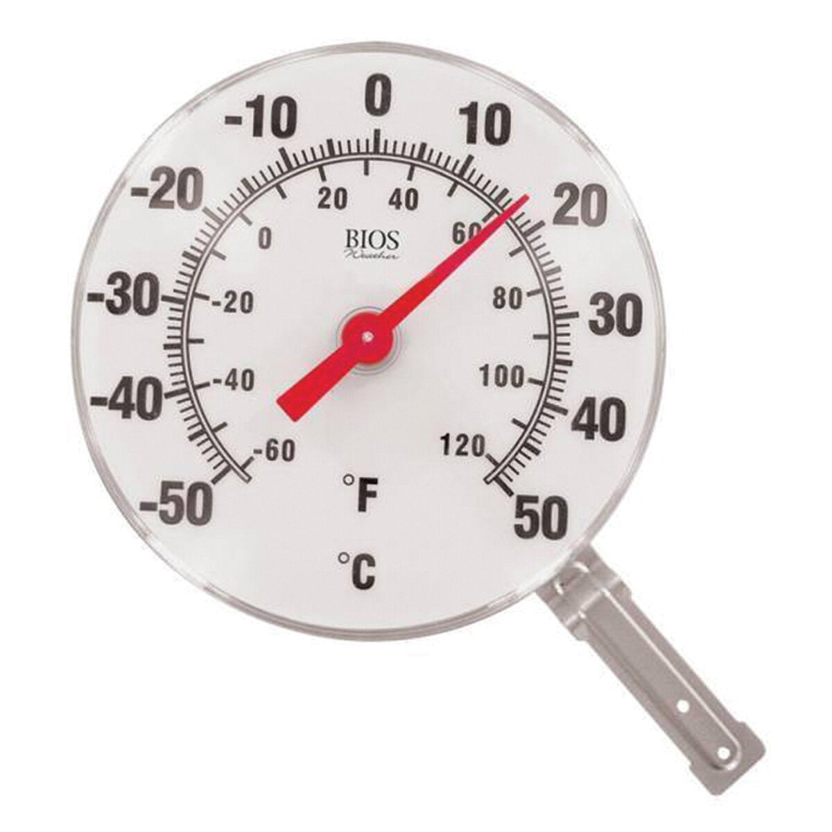 Round Dial Wall Thermometer 6"