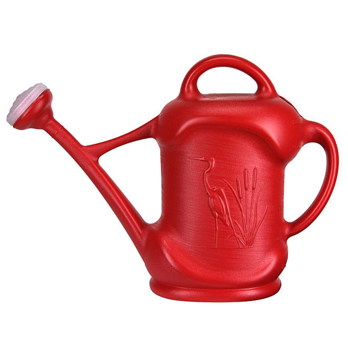 3 gal - 11.3 L Watering Can with Heron Design Red