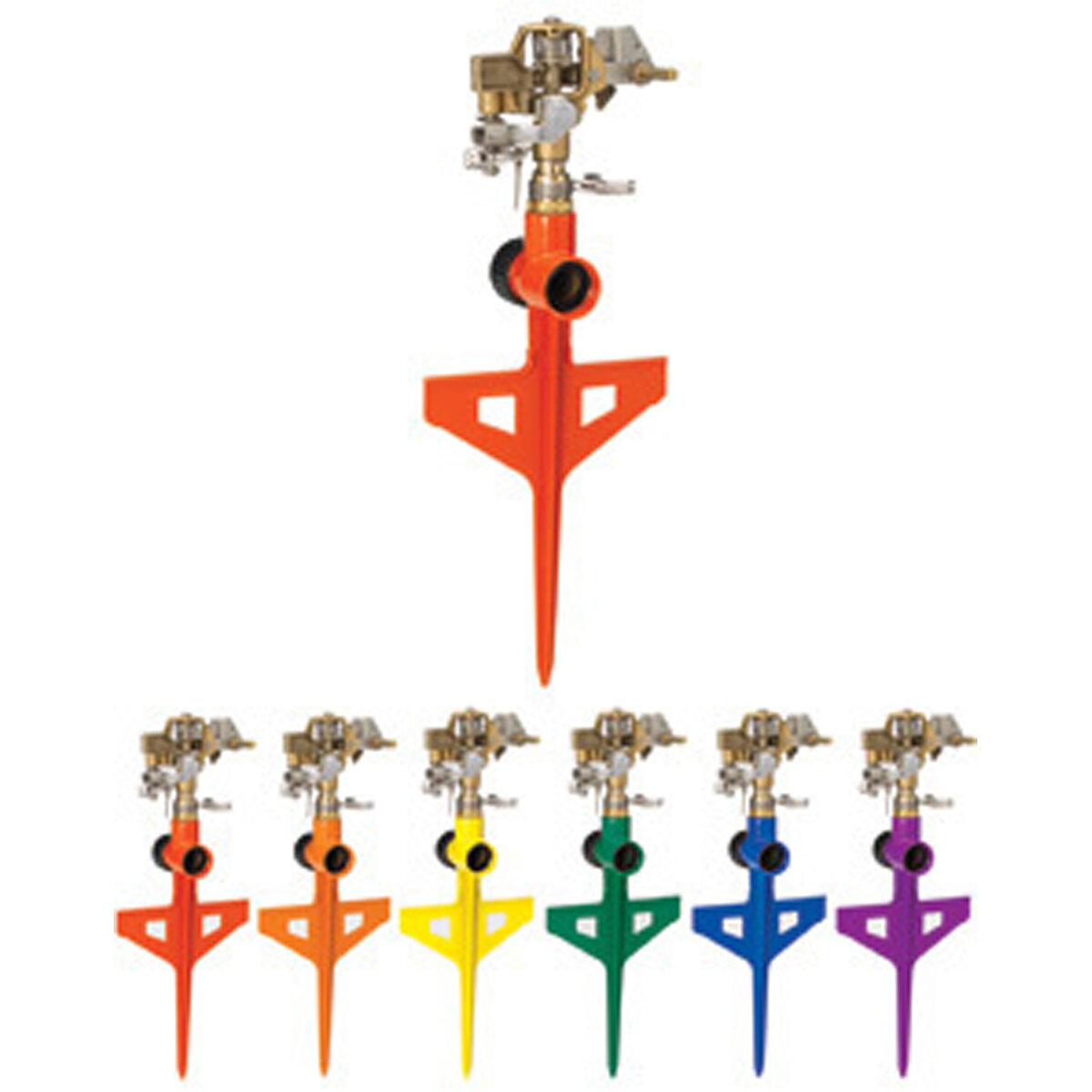 Stake Impulse Sprinkler 82' Diam. Asst. Colours