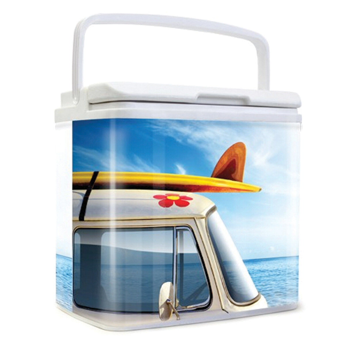 Retro Tinny Cooler Surfin a Wave 17L