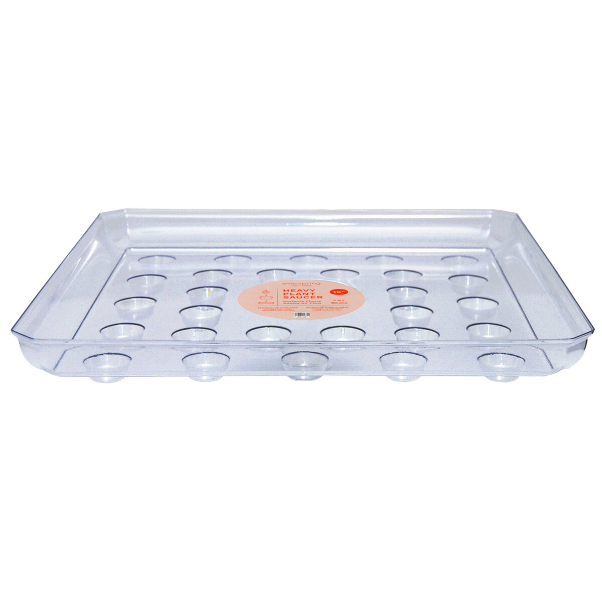 16" Square Carpet Saver Saucer