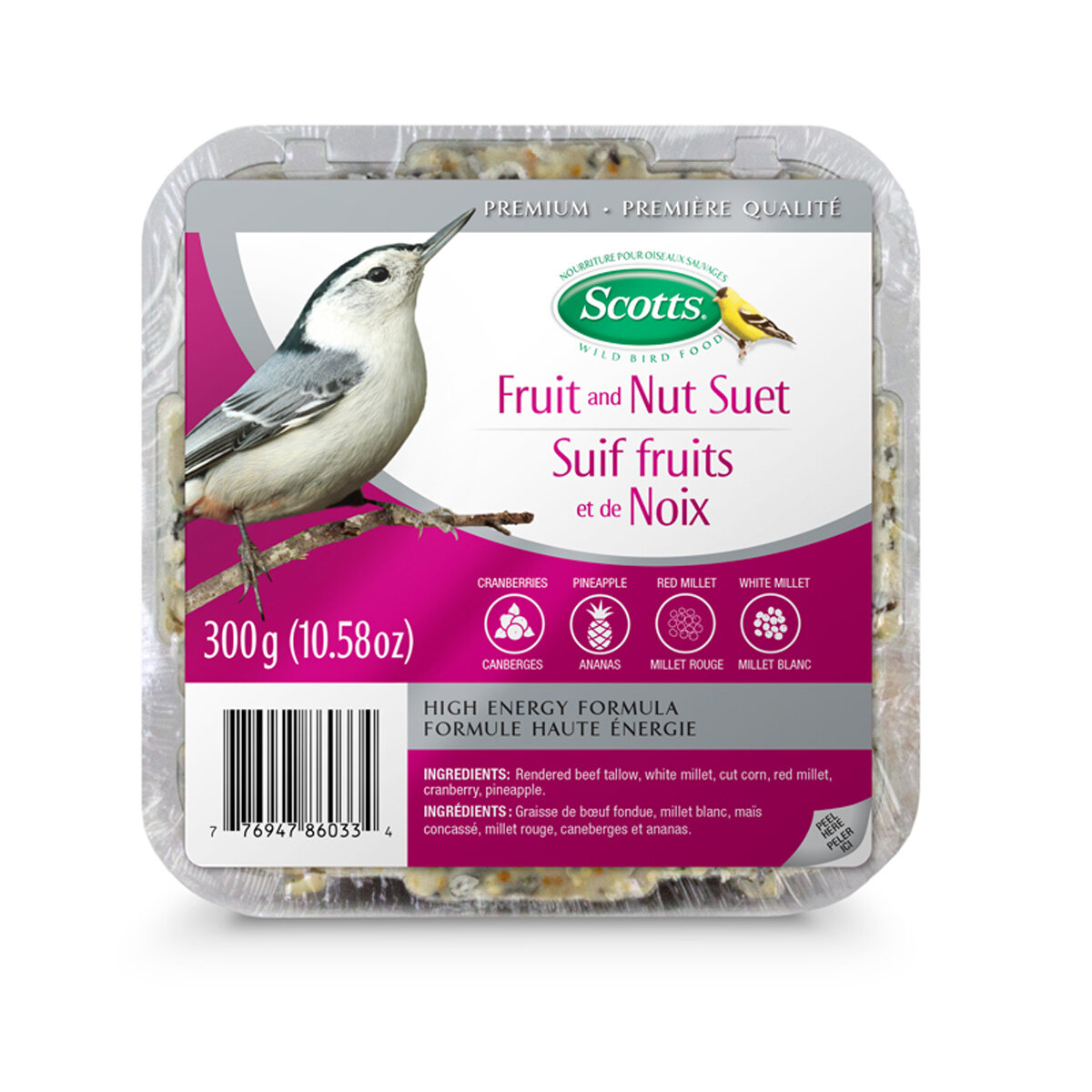 Scotts Fruit & Nut High Energy Suet 300 g