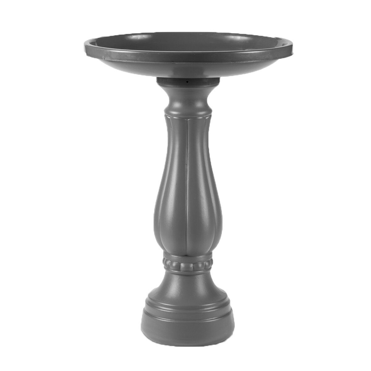 Promo  Birdbath Charcoal 25"Tall 17"