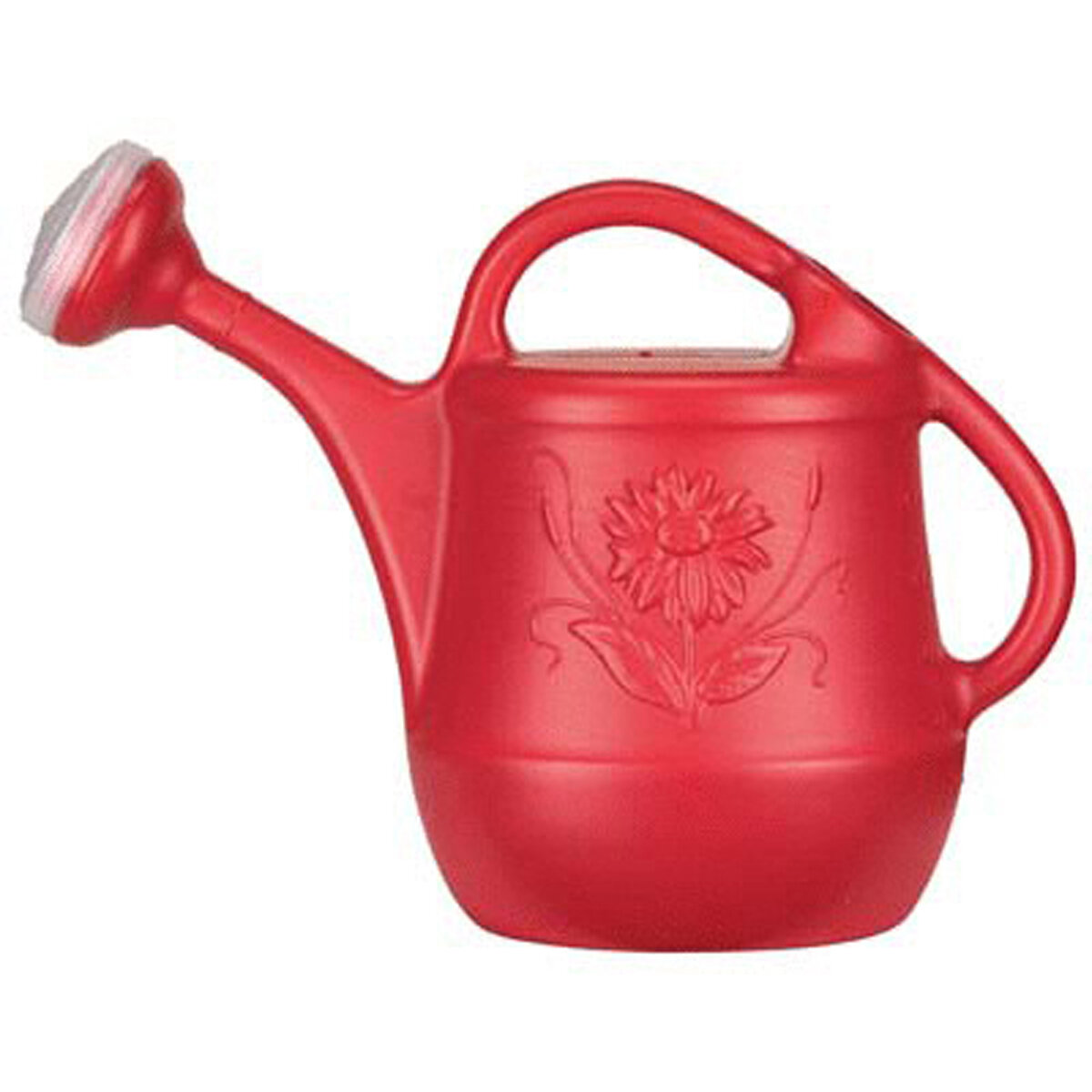 2 gal - 7.6 L Watering Can with Floral Design Red