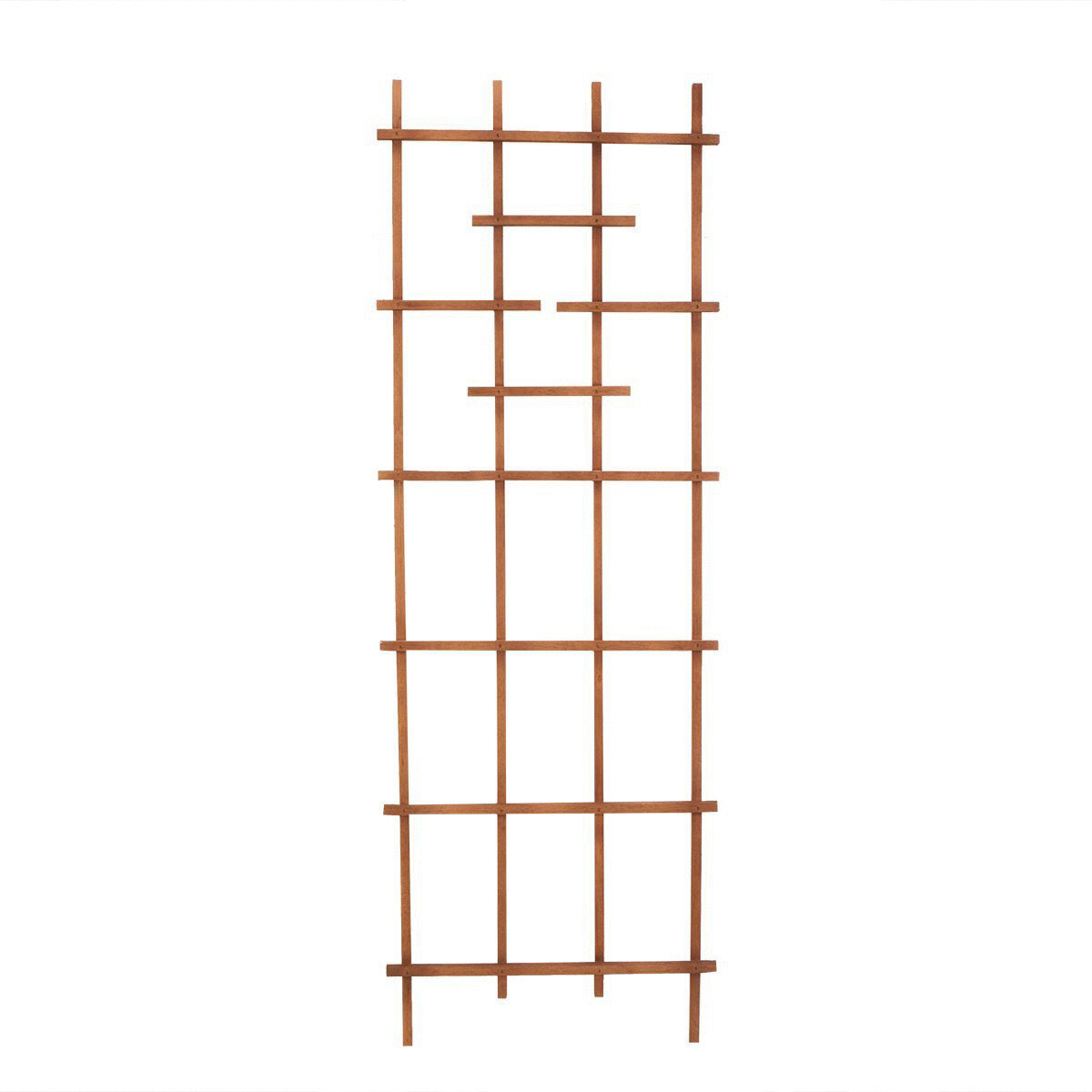 Wood Ladder Trellis 72" Brown