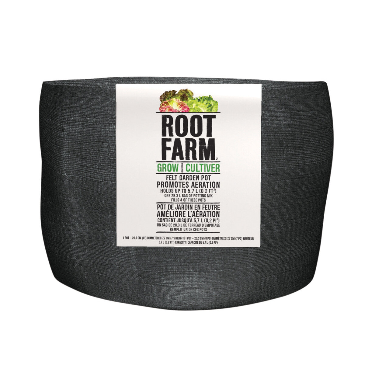 Root Farm Felt Pot 5.7L