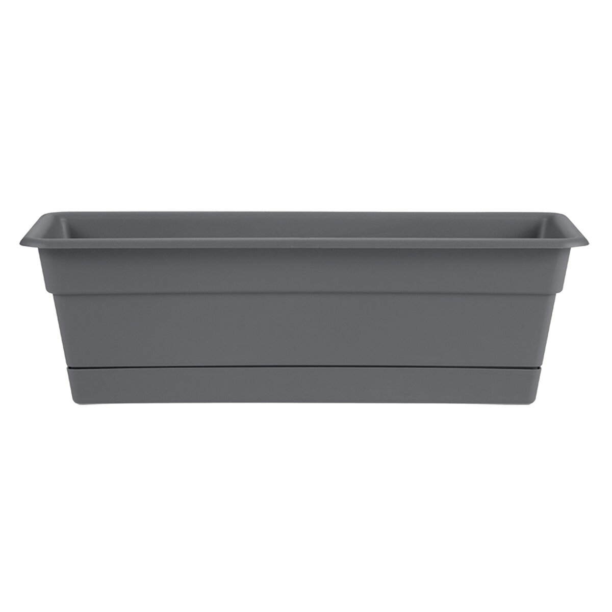 24"  Dura Cotta Window Box Charcoal