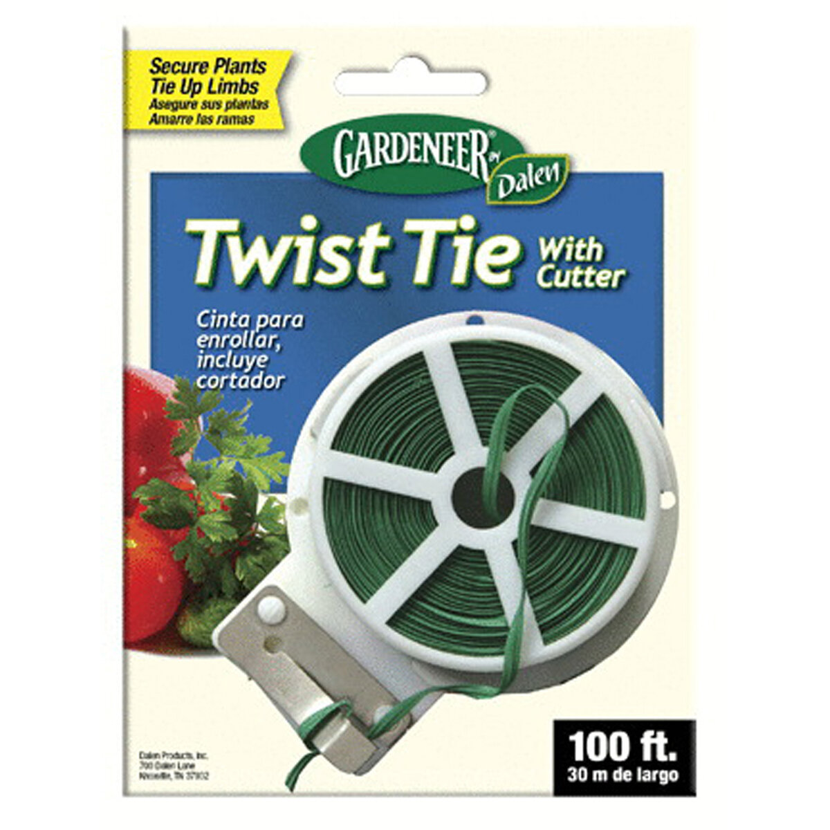 Twist Tie With Cutter 100'