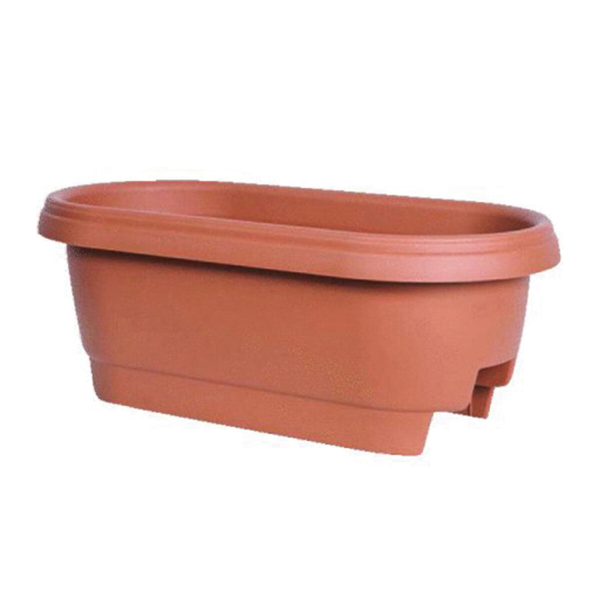 24" Deck Rail Planter Terra Cotta
