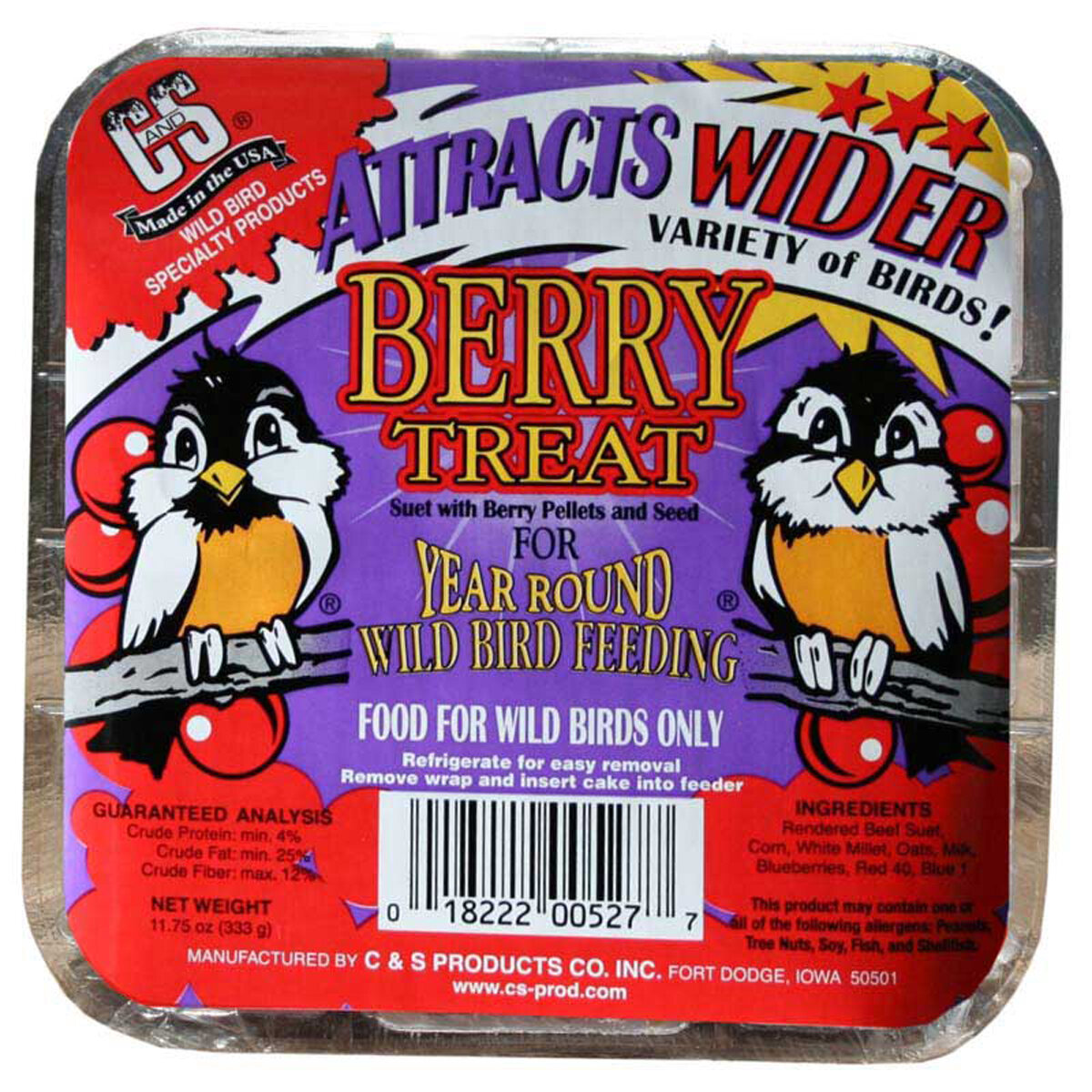 C&S Berry Treat Suet  11.75oz