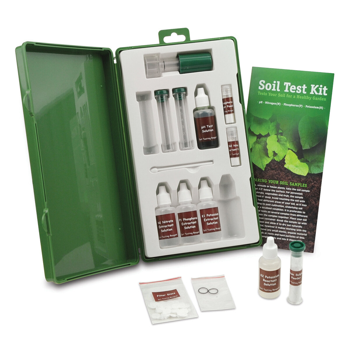 Soil Test Kit w/ 40 Tests for pH-N-P-K