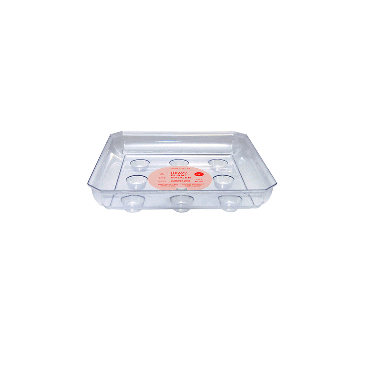 10" Square Carpet Saver Saucer