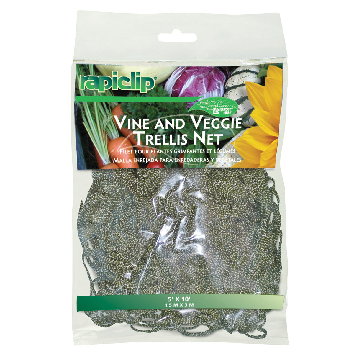 Rapiclip Vine and Veggie Trellis Green 5'x30'