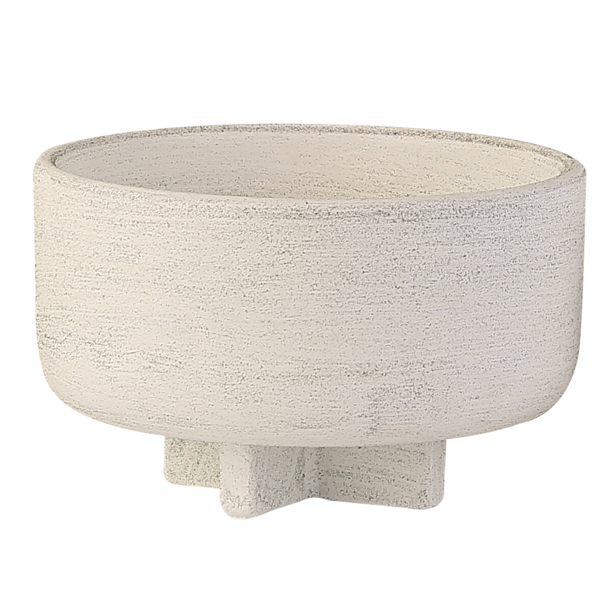 Modern Cement Bowl w/ Legs 22x22x13cm