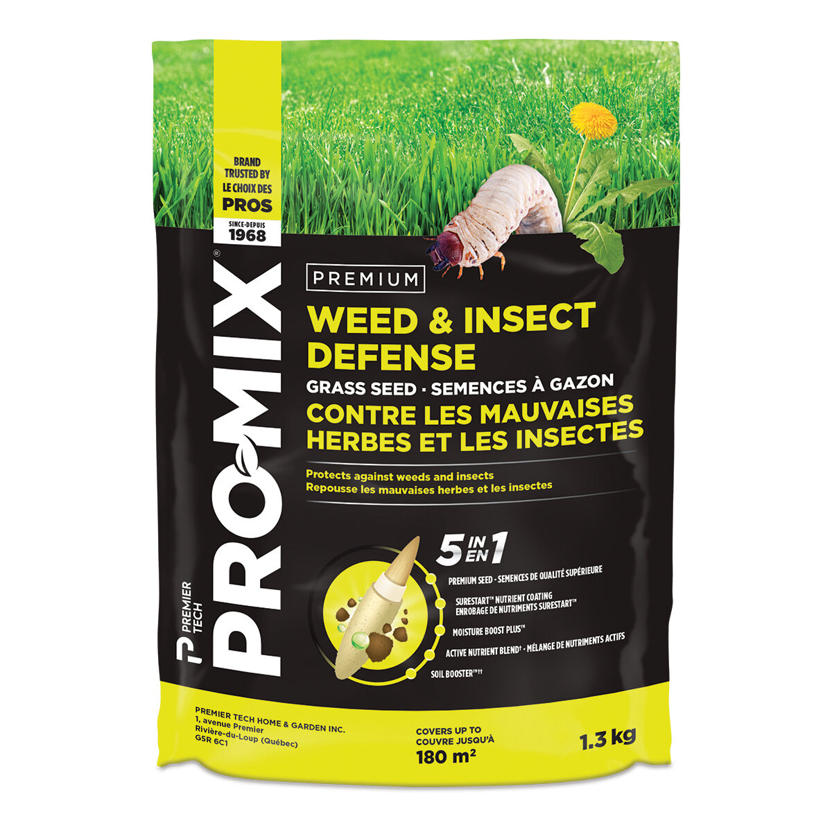 PRO-MIX Weed & Insect Def 5 in 1 Grass Seed