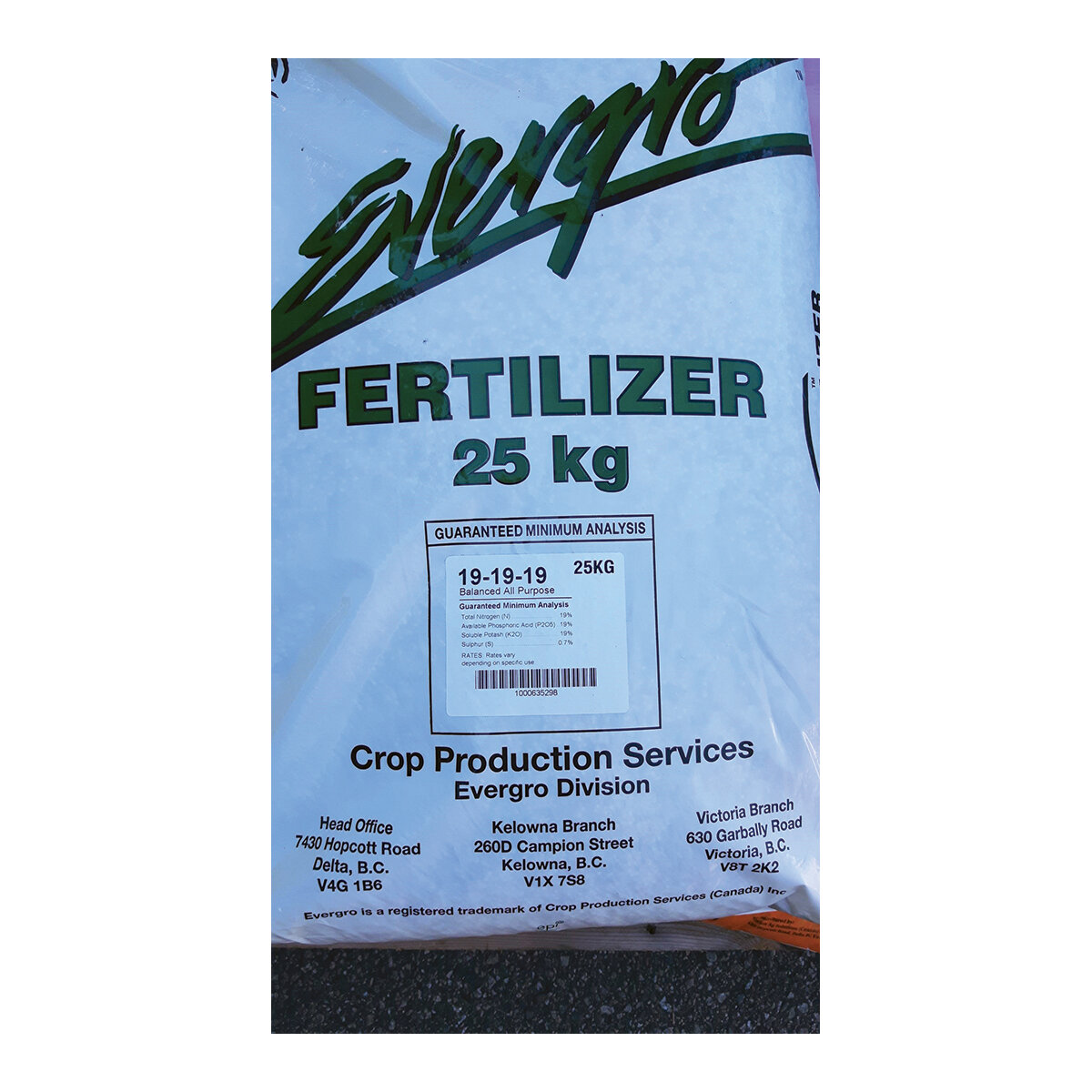 Evergro All Purpose 19-19-19  25Kg (40/plt)