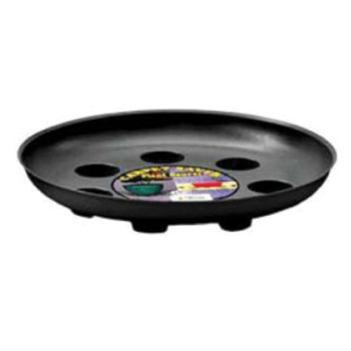 12" Black Heavy Foot Saucer
