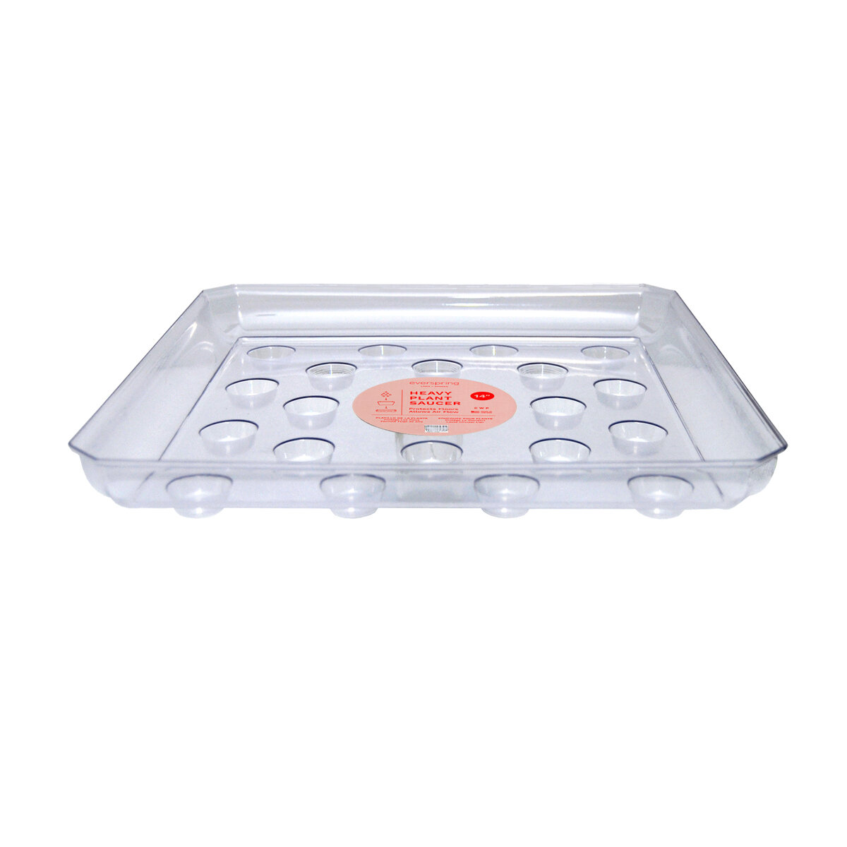 14" Square Carpet Saver Saucer