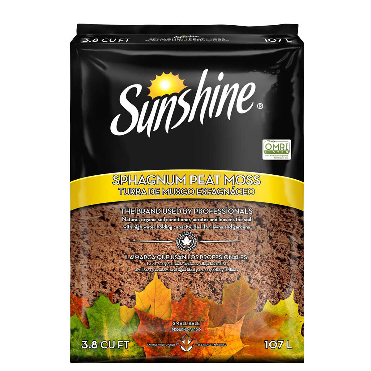 Retail Peat Moss  Sunshine  3.8Cf Plt/30 Or Plt/25