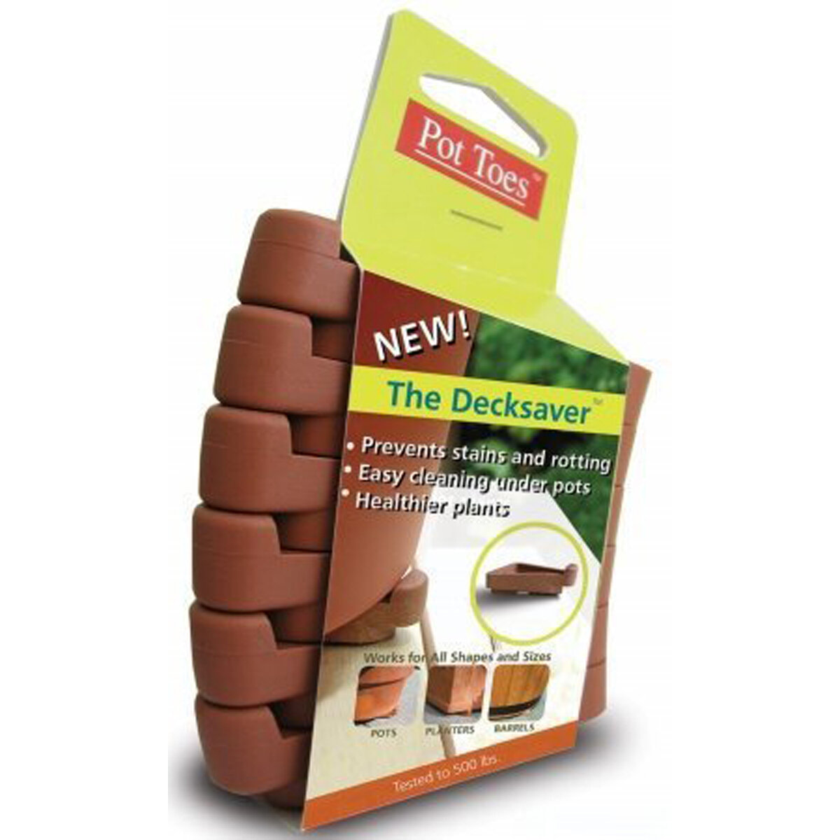Pot Toes 6 Pack Clip Strip - Terracotta