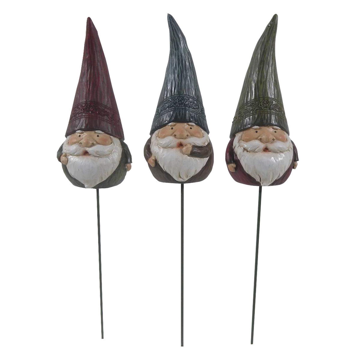 Gnome Garden Stakes 6x5x31 cm