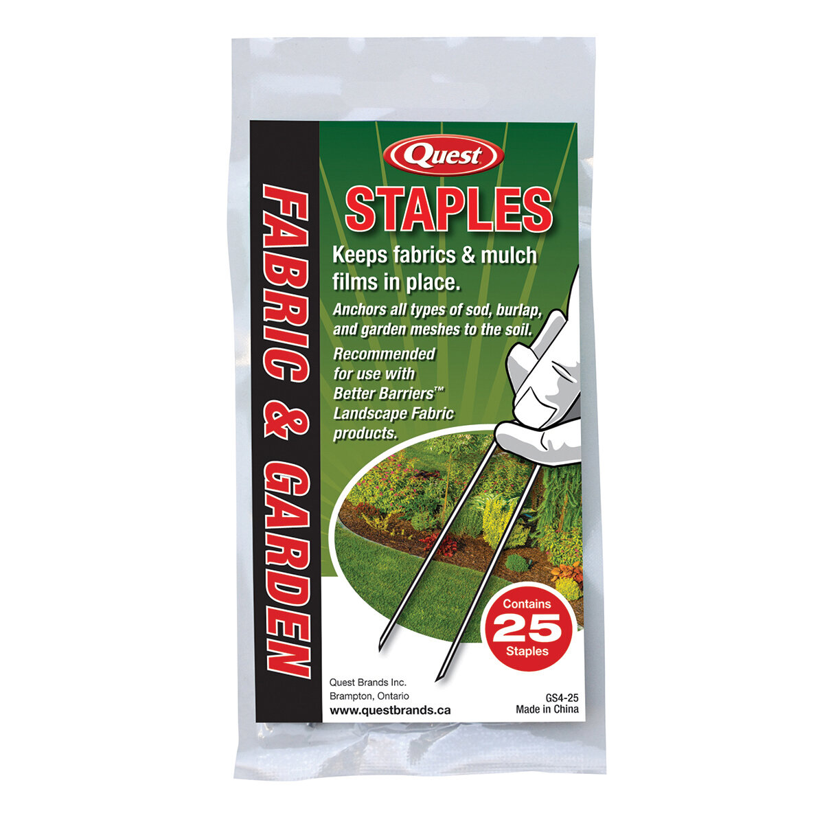 4" x 1" Metal Staple Polybag (25Pk)