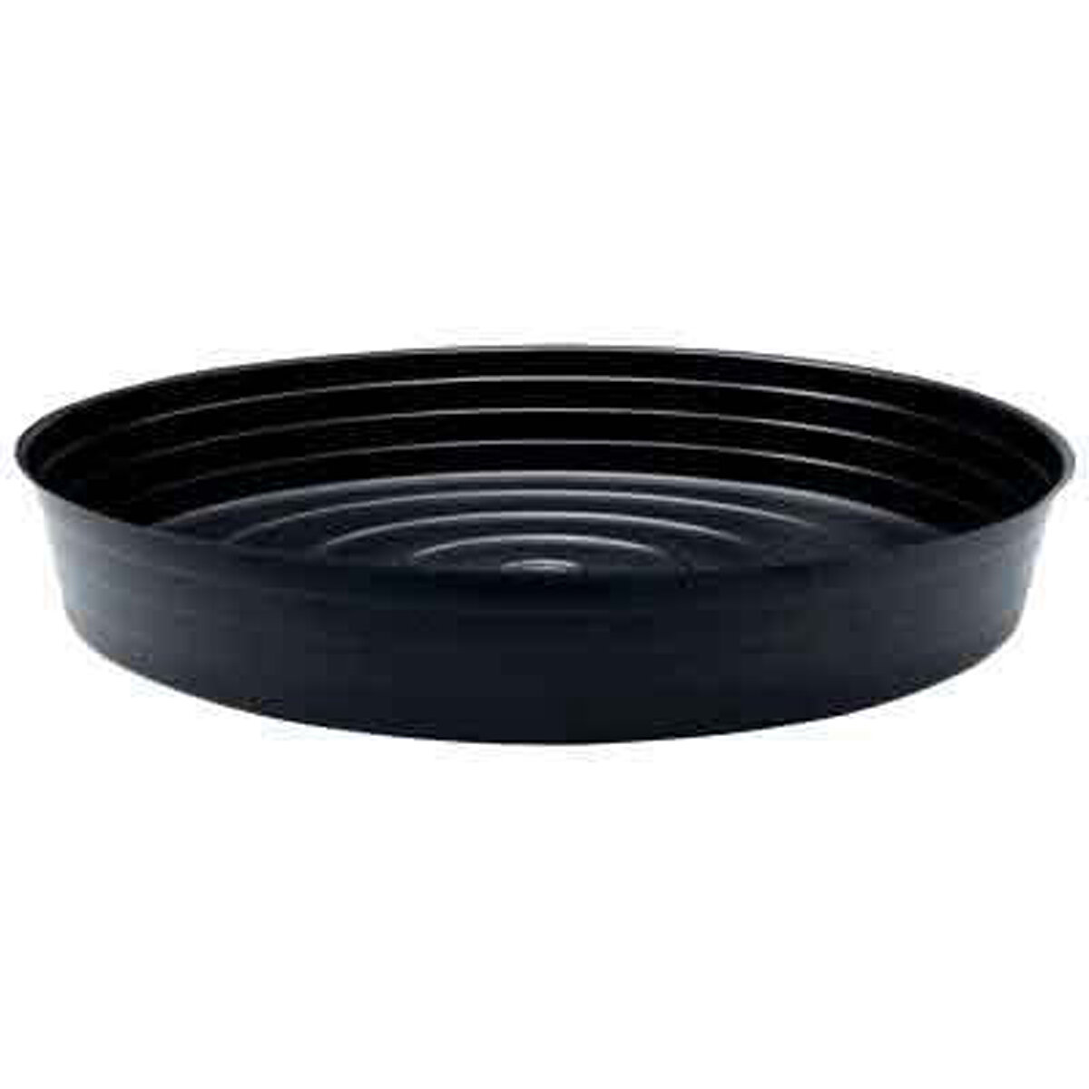 25" Black Vinyl Plant Saucer