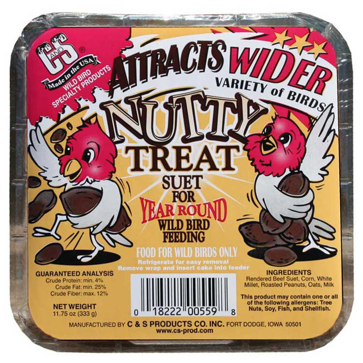 C&S Nutty Treat Suet  11.75oz