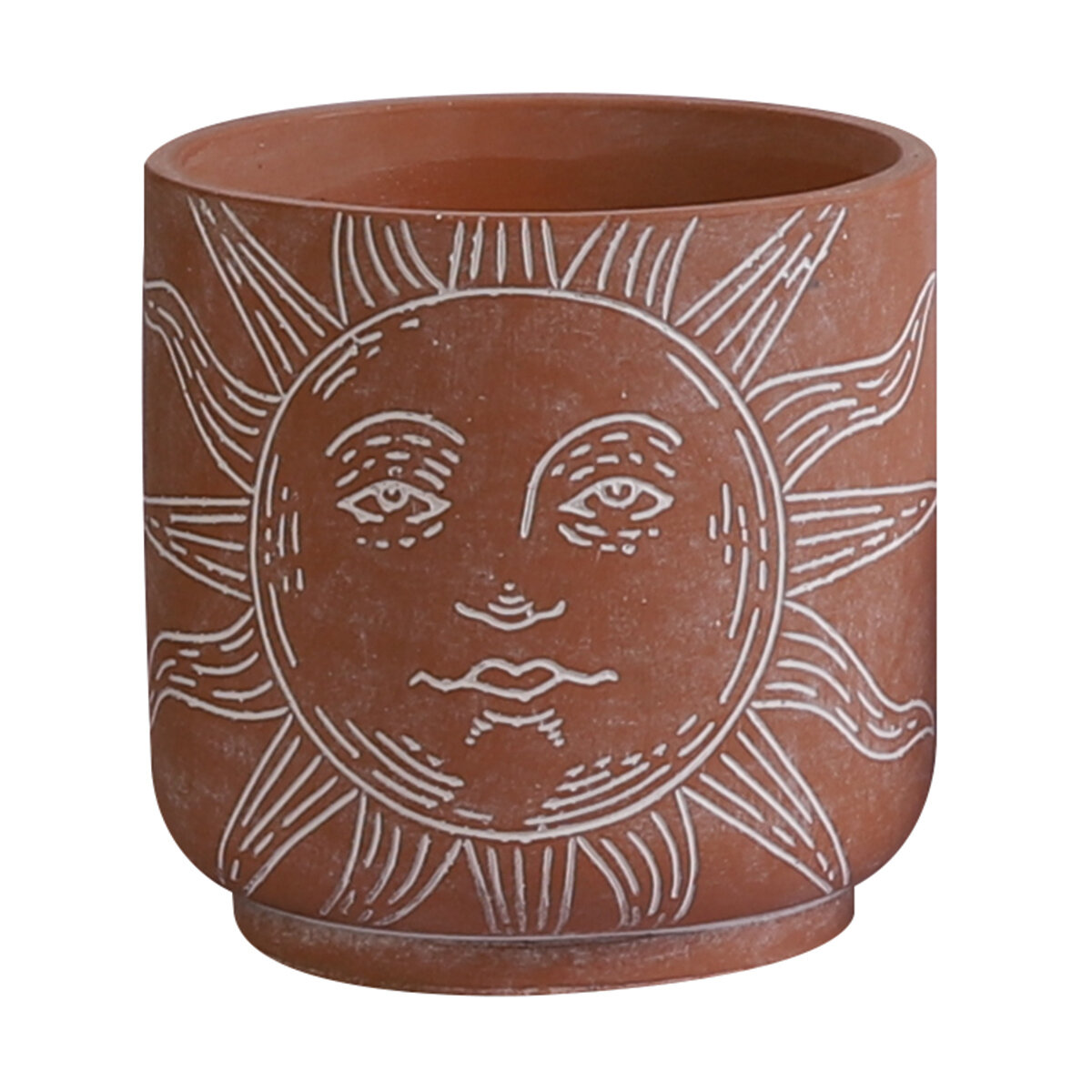 Soleil Terra Cement Planter 17.5x17.5x17.5 cm