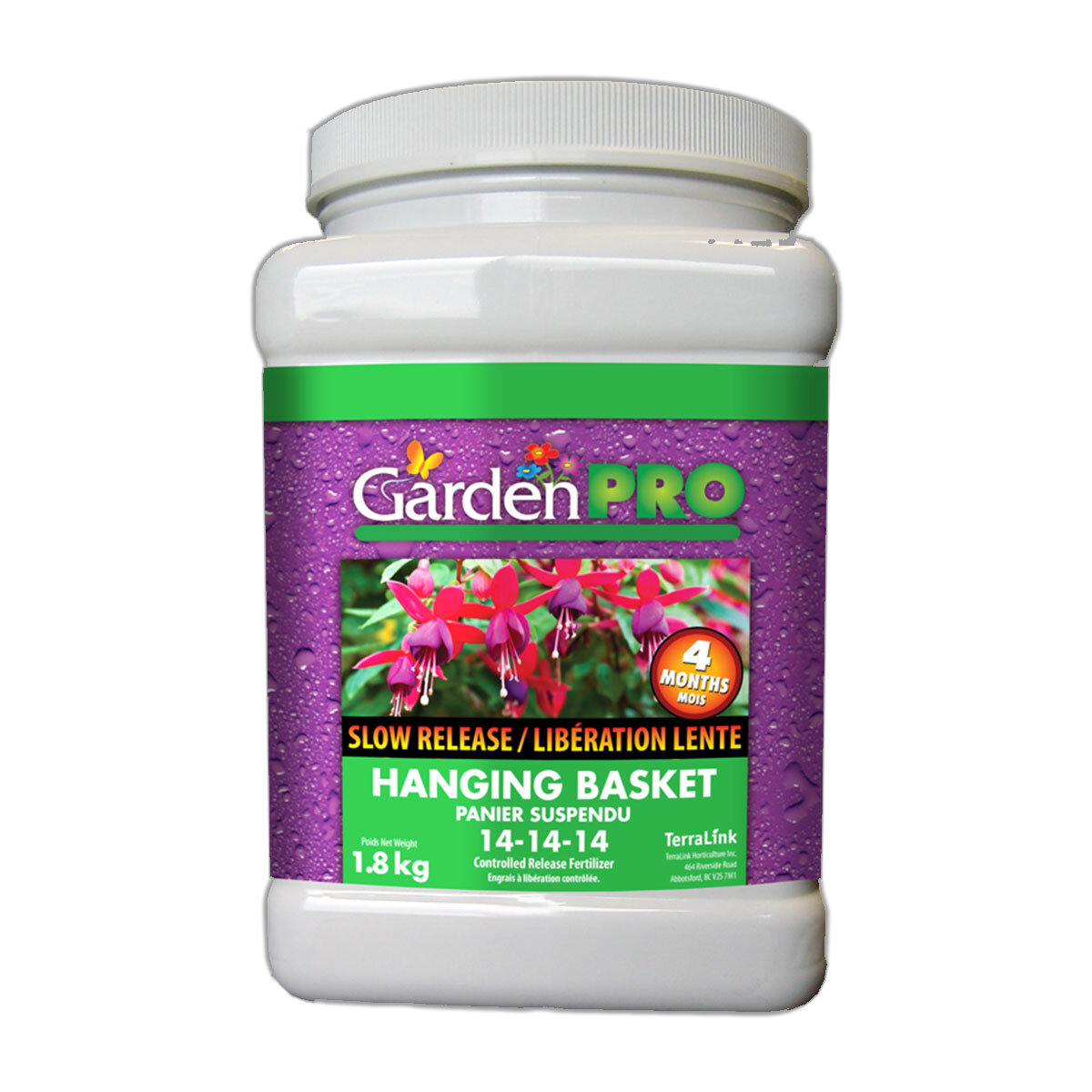 GardenPro Basket Slow Release 14-14-14 1.8Kg