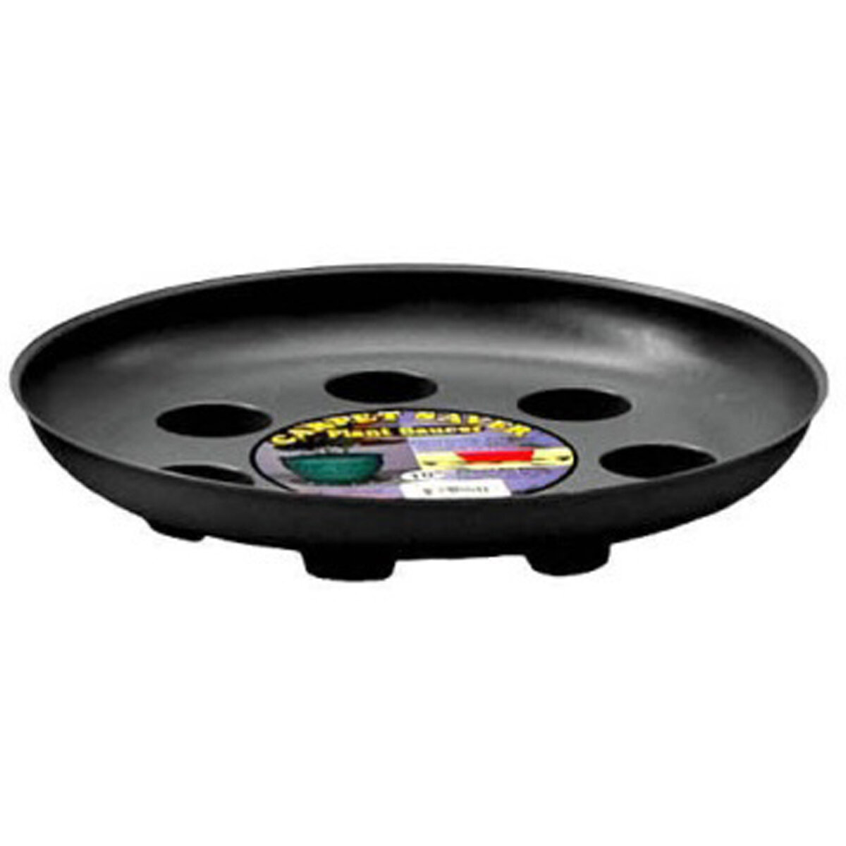 10" Black Heavy Foot Saucer