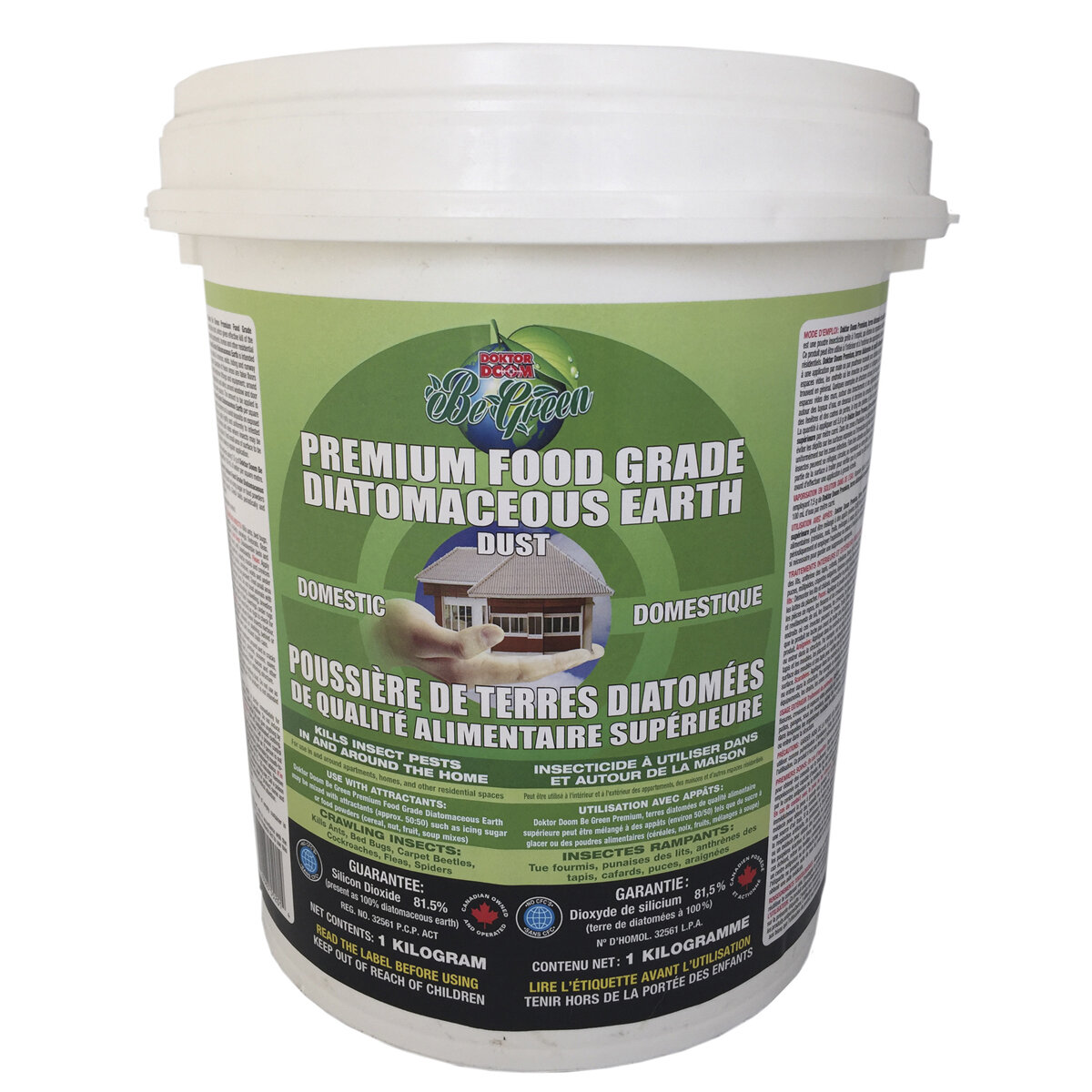 BeGreen Food Grade Diatomaceous Earth 1kg Domestic