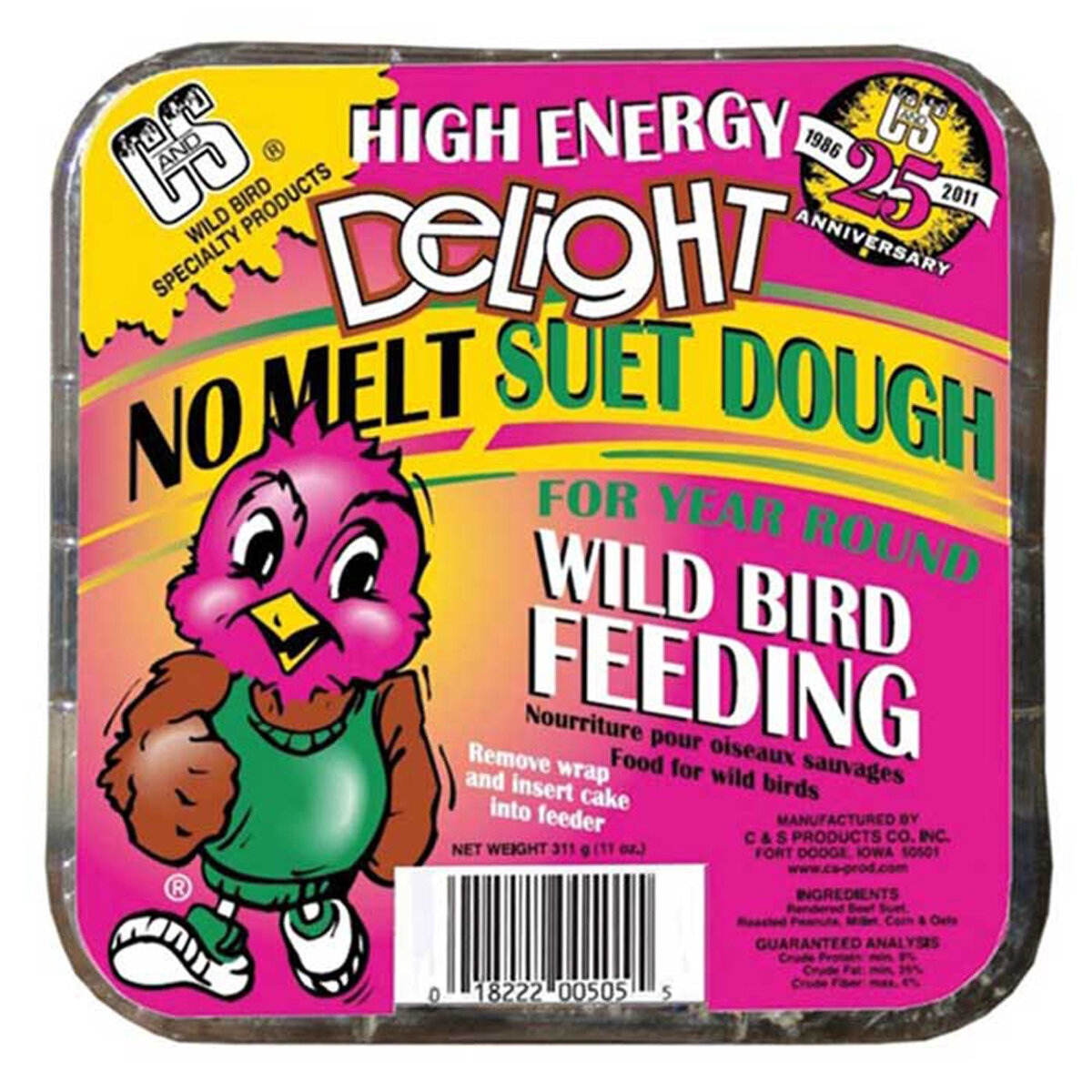 C&S High Energy Delight No Melt Suet Dough 11.75oz