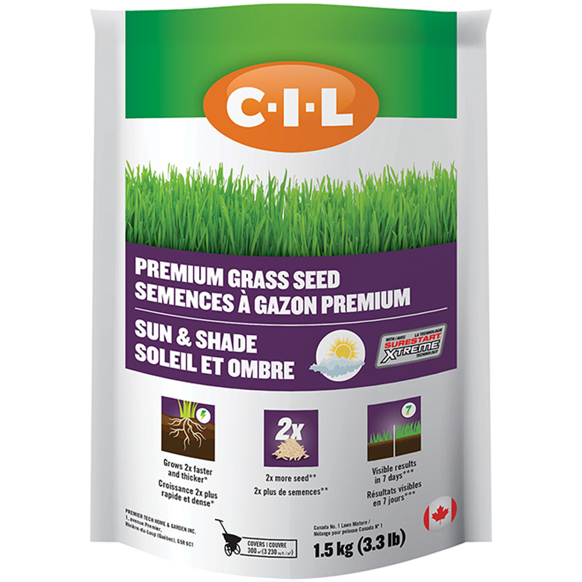 CIL Sun & Shade Grass Seed Surestart xtreme 1.5KG