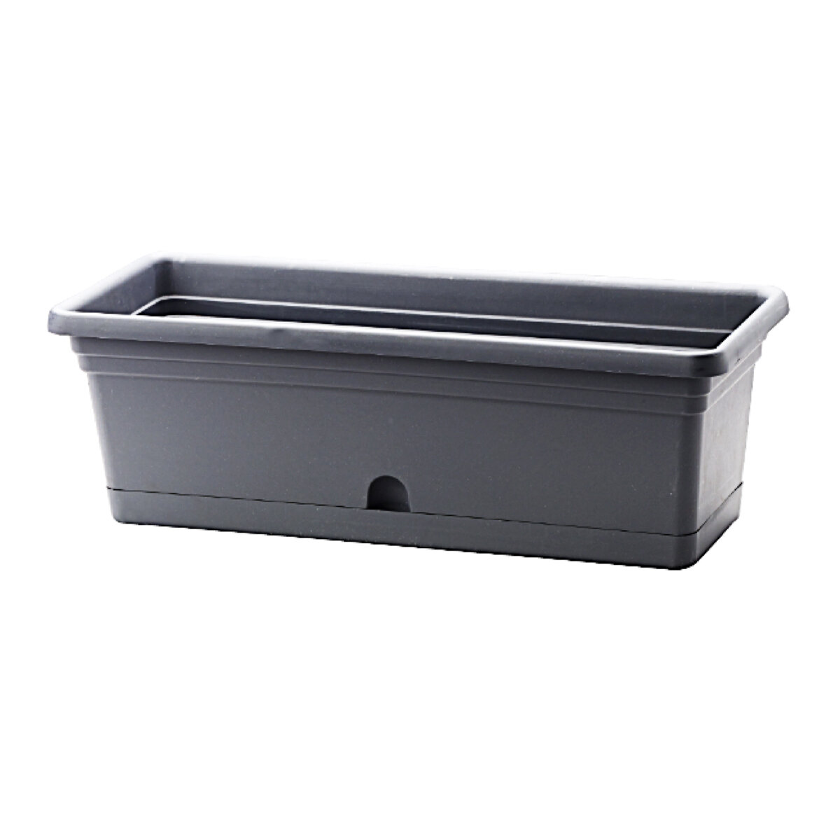 Emma Rectangular 16'' x 8'' Planter (Black)