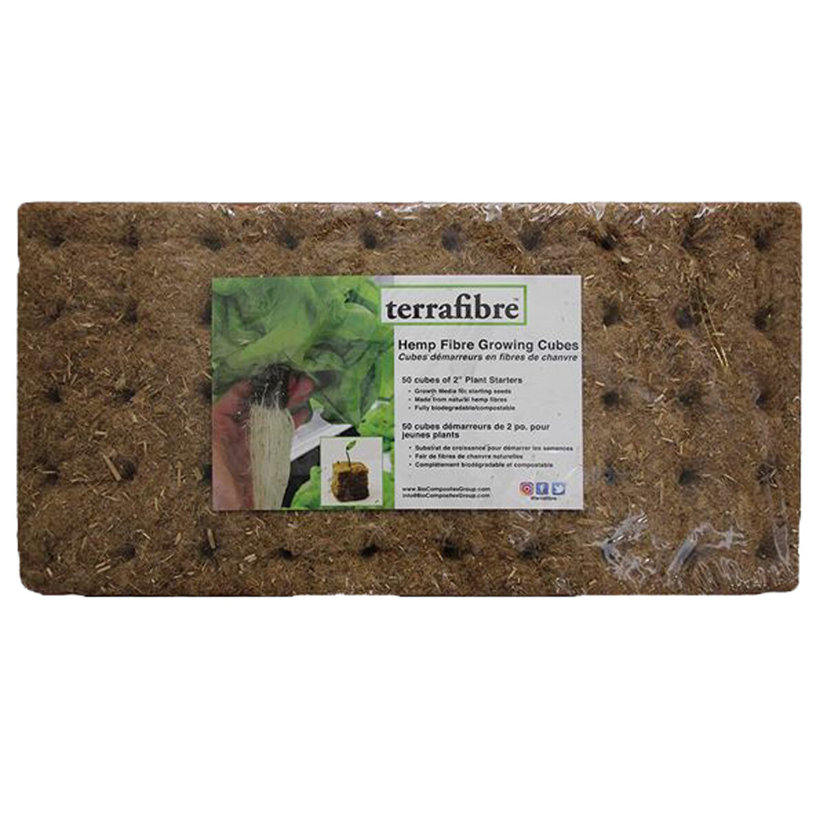 Terrafibre 2" Growing Cubes (50/slab)