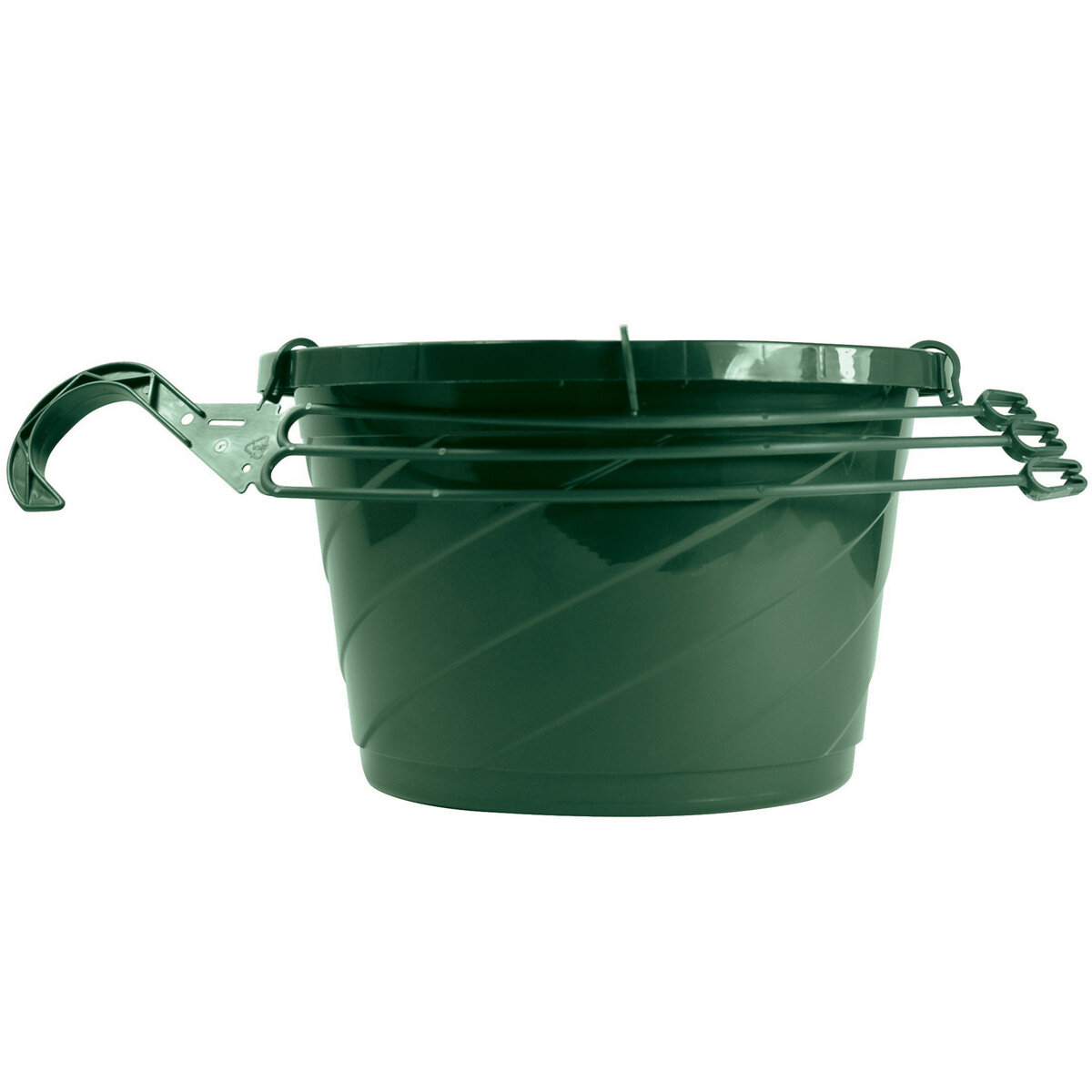 12" Euro Hanging Basket Green