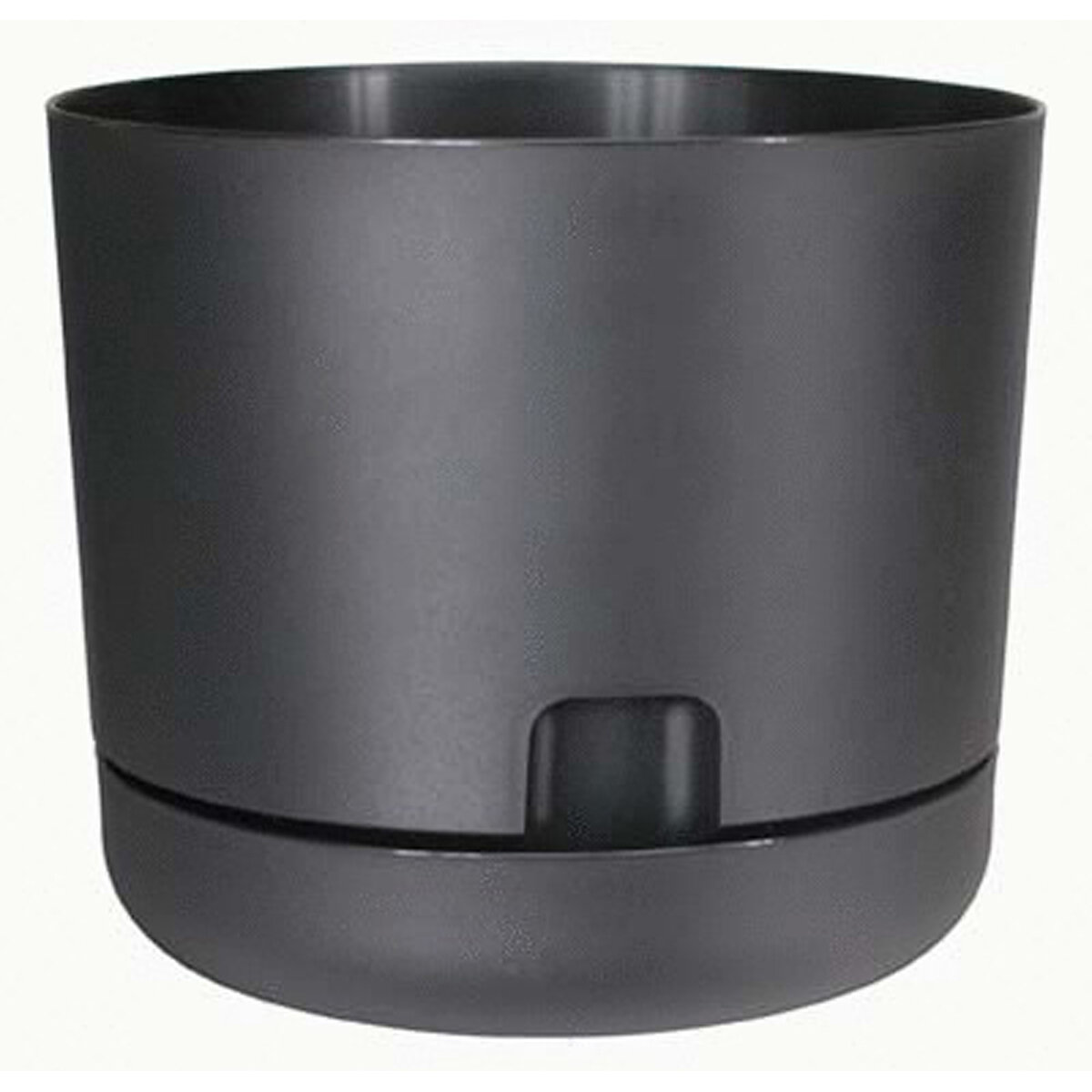 OASIS 6" Self-Watering Planter with Saucer Black