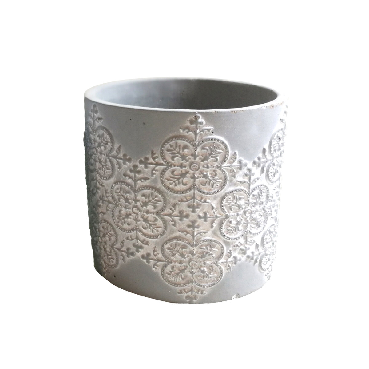 5" Exquisite Indoor Cement Pot 11.5x10.5 cm