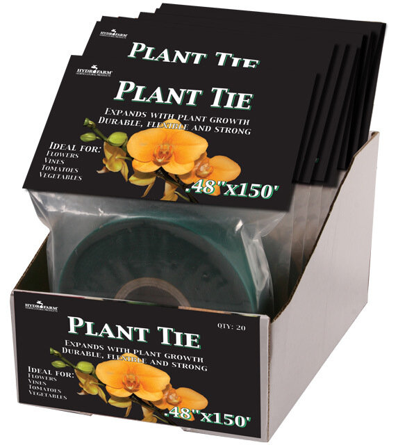 Hydrofarm Plant Tie 150ft x 1/2", 8mil