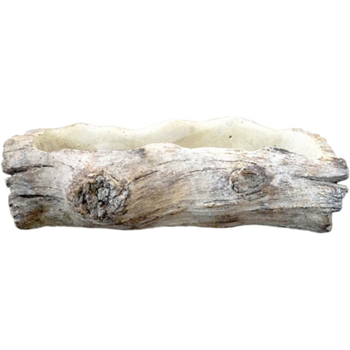 Faux Log Planter 9"