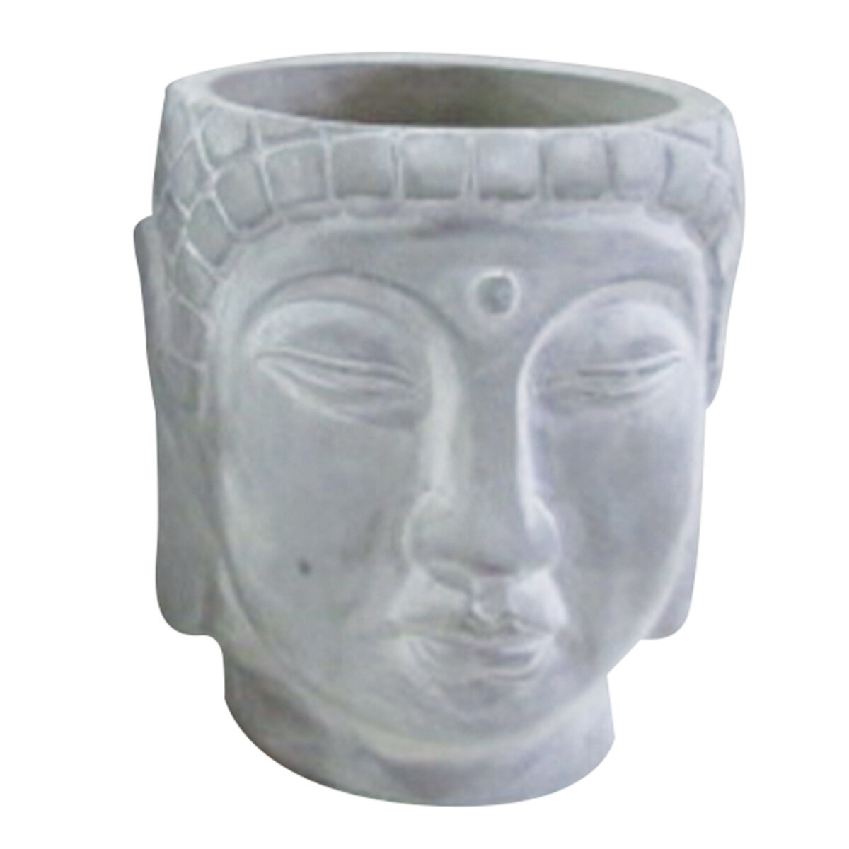 Buddha Cement Pot 13.5x13x14cm