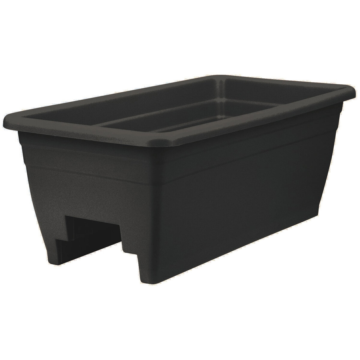 24" Deck Rail Planter Black