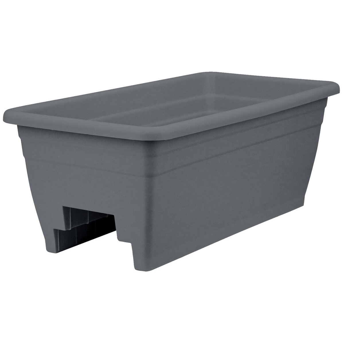 24" Deck Rail Box in Warm Gray