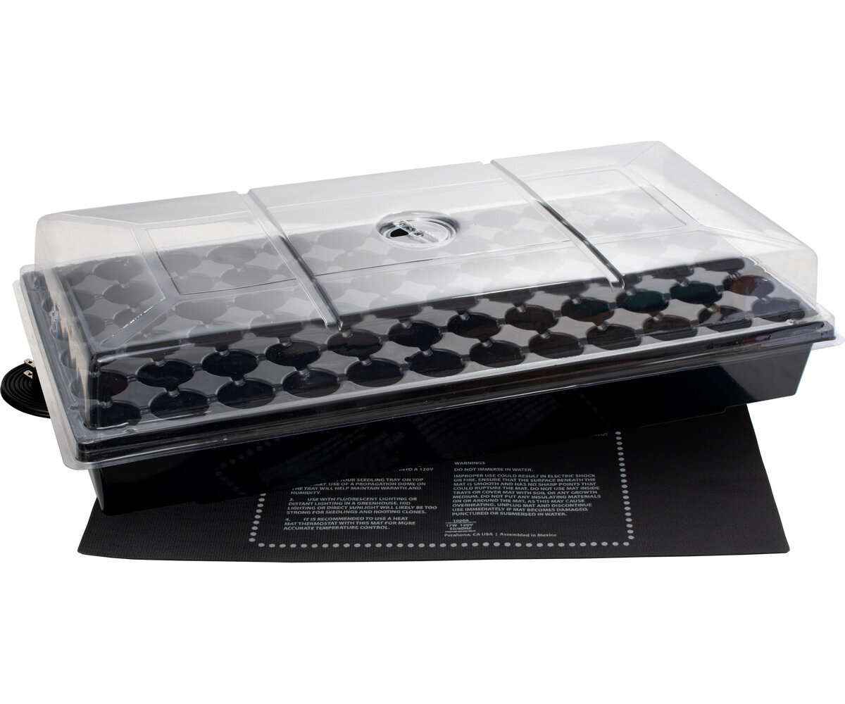 Germination Station w/Heat Mat, 72-Cell Pk 2" Dome